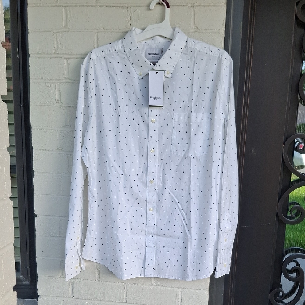 Goodfellow & Co White Casual Button Down Shirt